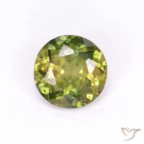 0.40ct Naturel Vert jaunâtre Rupine des grains, Tour, VS-SI