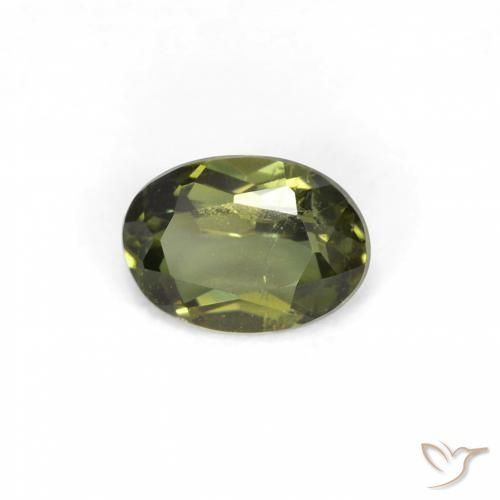 0.37ct Naturel Vert forêt léger Kornerupine, ovale, VS