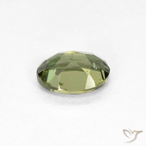 Rupine des grains Vert jaunâtre naturelle ovale, 0.37 ct, VS