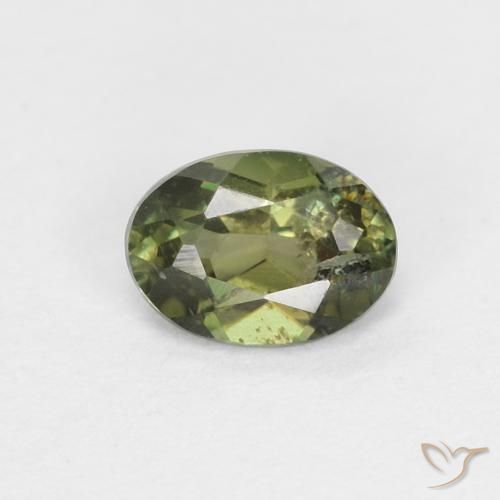 0.36ct Naturel Vert foncé Kornerupine, ovale, VS-SI
