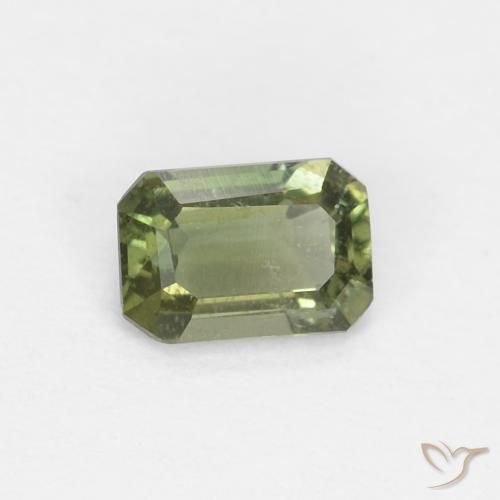0.31ct Naturel Vert forêt chaud Rupine des grains, Taille émeraude, VS-SI