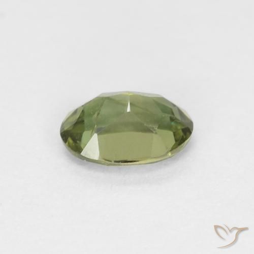 Rupine des grains Vert chaud naturelle ovale, 0.33 ct, VS-SI