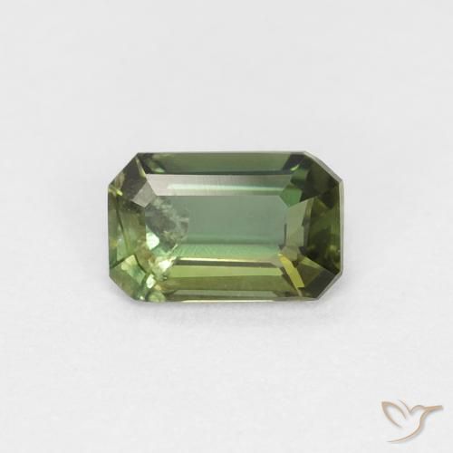 0.31ct Naturel Vert foncé Kornerupine, Taille émeraude, VS-SI