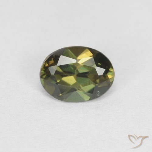 0.29ct Naturel Vert foncé Kornerupine, ovale, VVS