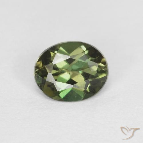 0.38ct Naturel Vert brunâtre Kornerupine, ovale, VVS