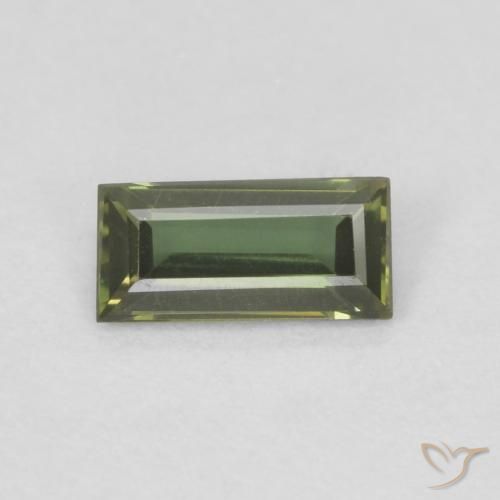 Kornerupine Vert foncé naturelle Baquette, 0.27 ct, VVS-VS