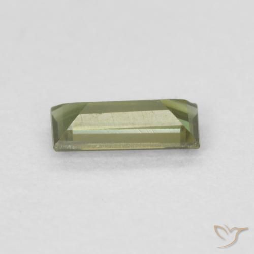 Kornerupine Vert foncé naturelle Baquette, 0.27 ct, VVS-VS