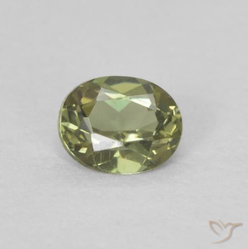 0.25ct Naturel Vert forêt chaud Rupine des grains, ovale, VVS-VS