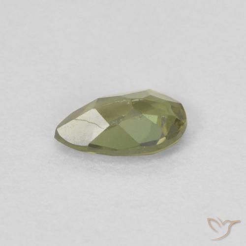 Kornerupine Vert foncé naturelle En forme de poire, 0.24 ct, VVS-VS