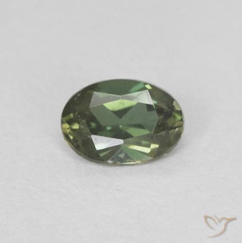 0.17ct Naturel Vert Doré Kornerupine, ovale, VVS
