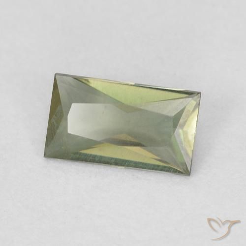 Kornerupine Vert moyen naturelle Baquette, 0.22 ct, VVS