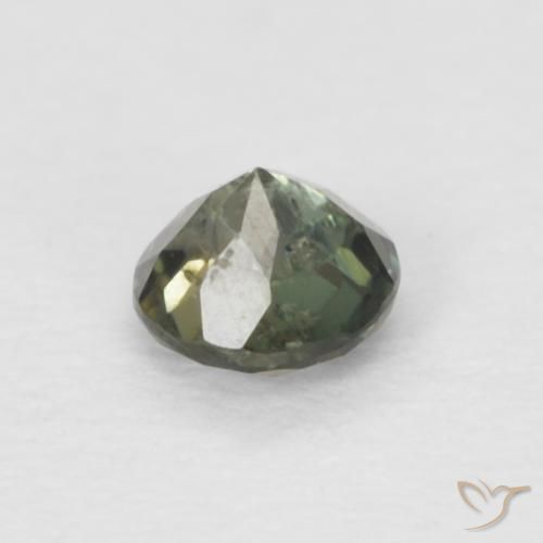 Rupine des grains Medium Dark-Green naturelle Tour, 0.11 ct, VS-SI