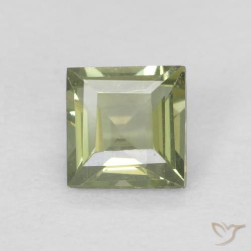 0.15ct Naturel Vert forêt chaud Rupine des grains, Carré, VVS