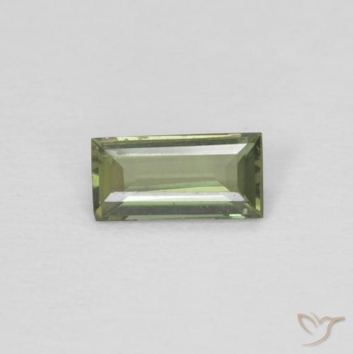 Kornerupine Vert foncé naturelle Baquette, 0.20 ct, VVS