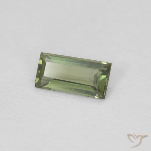 Kornerupine Vert foncé naturelle Baquette, 0.20 ct, VVS