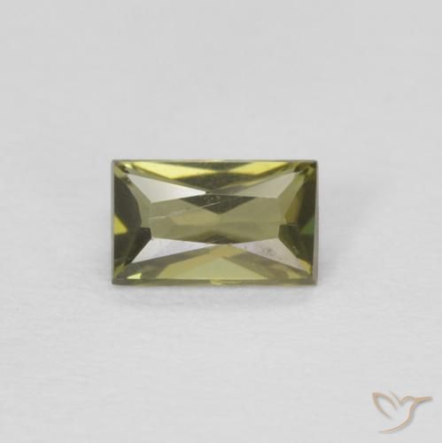 Kornerupine Vert brunâtre naturelle Baquette, 0.32 ct, VVS