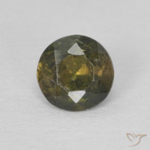 0.21ct Naturel Vert terreux Rupine des grains, Tour, VS