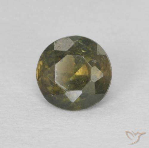 Rupine des grains Vert terreux naturelle Tour, 0.21 ct, VS