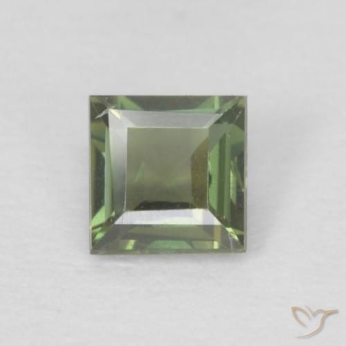 0.21ct Naturel Vert chaud Rupine des grains, Carré, VS