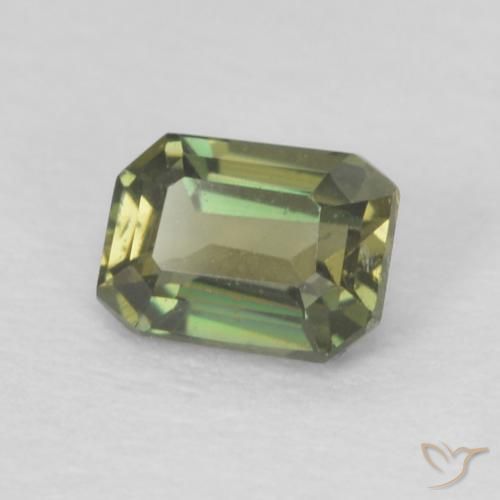 Rupine des grains Vert terre naturelle Octogone / coupe Émeraude, 0.26 ct, VS