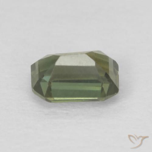 Rupine des grains Vert terre naturelle Octogone / coupe Émeraude, 0.26 ct, VS