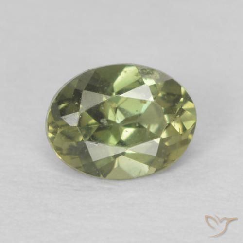 0.25ct Naturel Vert clair Rupine des grains, ovale, VS