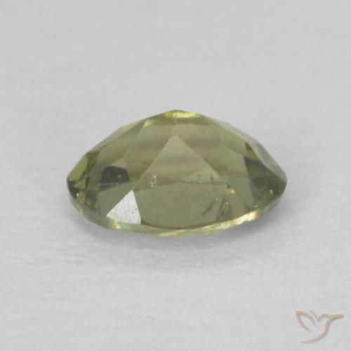 Rupine des grains Vert clair naturelle ovale, 0.25 ct, VS