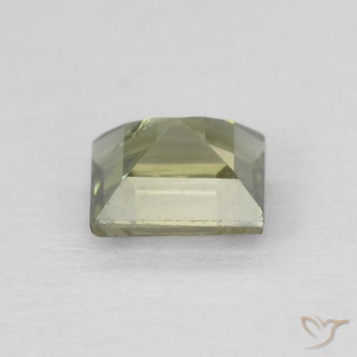 Rupine des grains Vert forêt léger naturelle Carré, 0.25 ct, VS