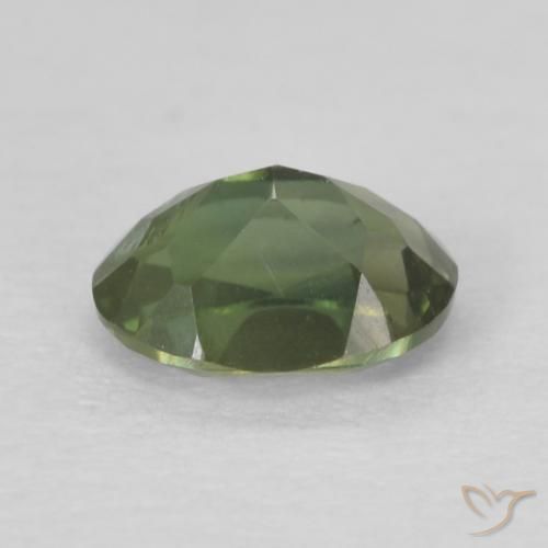 Rupine des grains Forêt verte naturelle ovale, 0.32 ct, VS