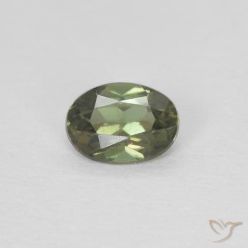 0.23ct Naturel Forêt verte Kornerupine, ovale, VVS-VS