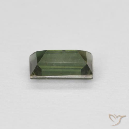 Rupine des grains Vert brunâtre naturelle Baquette, 0.27 ct, VS