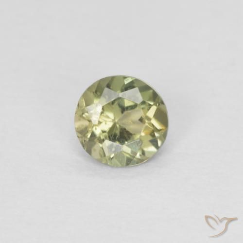 0.20ct Naturel Vert sauge Rupine des grains, Tour, VS