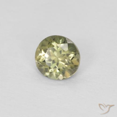 Rupine des grains Vert sauge naturelle Tour, 0.20 ct, VS