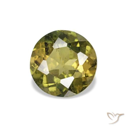 Kornerupine vert naturelle coupe roude, 0,40 ct, VS-SI
