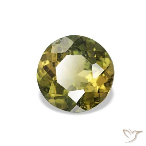 Kornerupine vert naturelle coupe roude, 0,40 ct, VS-SI