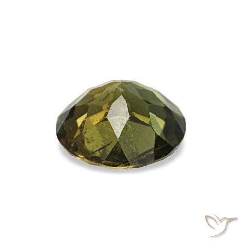 Kornerupine vert naturelle coupe roude, 0,40 ct, VS-SI