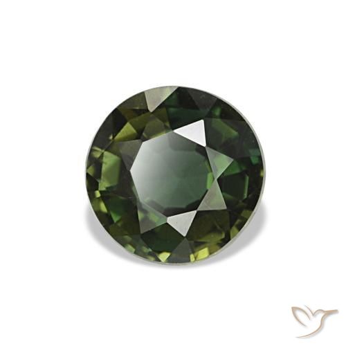Kornerupine vert naturelle coupe roude, 0,64 ct, VS