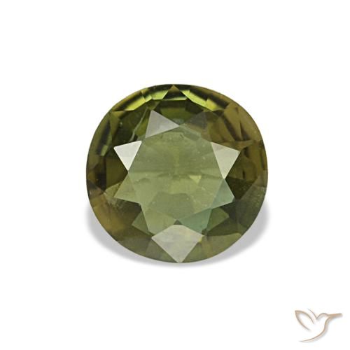 Kornerupine vert naturelle coupe roude, 0,35 ct, VS