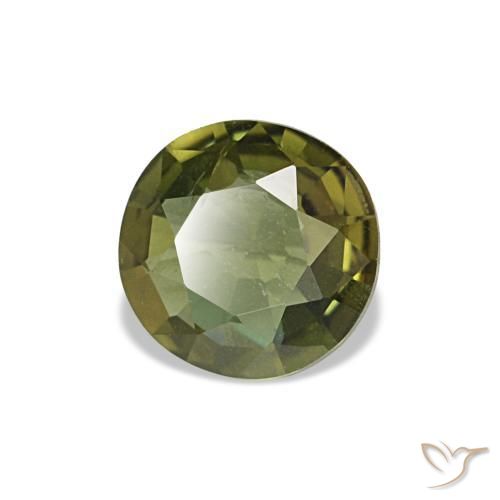 Kornerupine vert naturelle coupe roude, 0,35 ct, VS