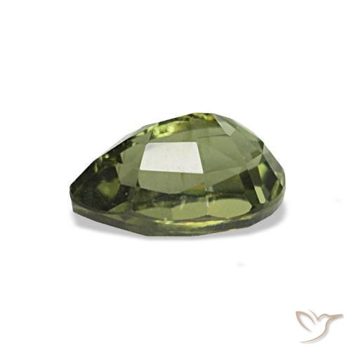 Kornerupine vert naturelle en forme de poire, 0,77 ct, VS
