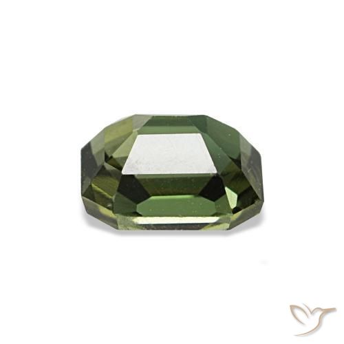 Kornerupine vert naturelle taille émeraude, 0,47 ct, VS