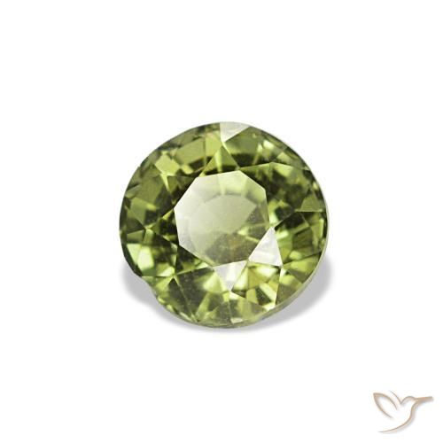 Kornerupine vert naturelle coupe roude, 0,54 ct, VS-SI