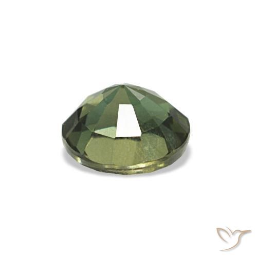 Kornerupine vert naturelle coupe roude, 0,42 ct, VVS-VS
