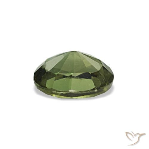 Kornerupine vert naturelle coupe ovale, 0,63 ct, VVS