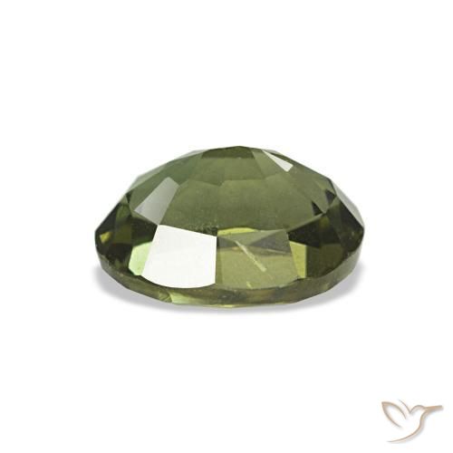 Kornerupine vert naturelle coupe ovale, 0,87 ct, VVS