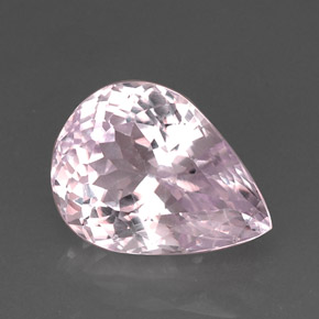 Kunzite Rose naturelle En forme de poire, 18.85 ct, VVS