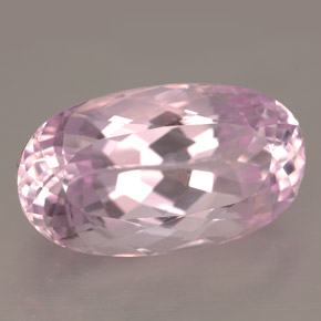 Kunzite rose naturelle coupe ovale, 15,10 ct, IF