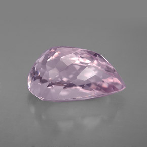 Kunzite rose naturelle en forme de poire, 5,93 ct, VS