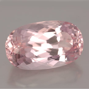 Kunzite rose naturelle coupe ovale, 14,83 ct, IF