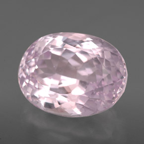 Kunzite rose naturelle coupe ovale, 7,53 ct, VVS-VS